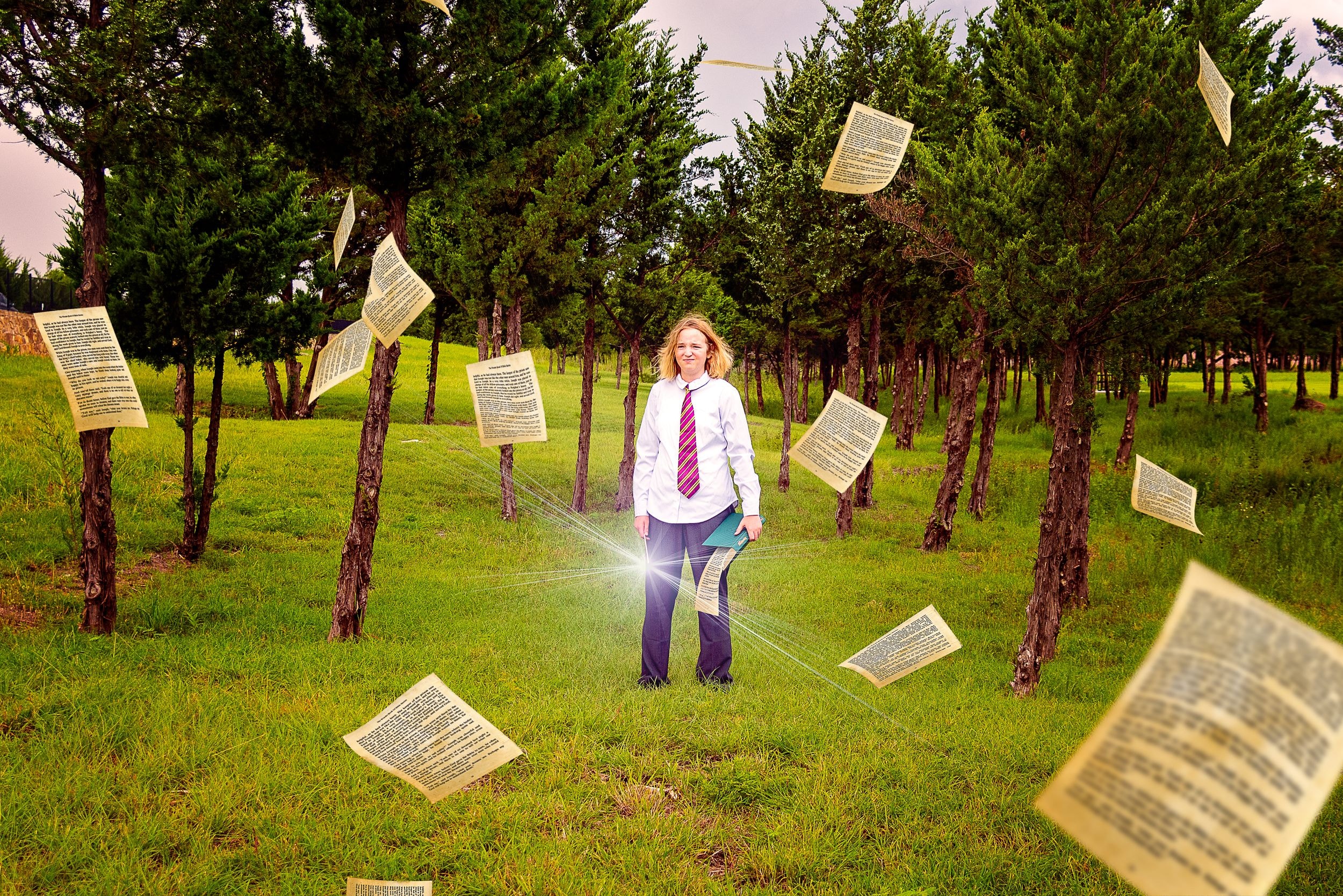 Conceptual composite portrait with an editorial feel